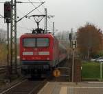 112 175-5 rumpelte mit +8 weiter Richtung Flensburg...Schleswig 02.11.10