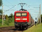 112 149-0 stand mit der Regionalbahn 21319 nach Bad Oldesloe im Haltepunkt Kupfermhle am 2.6.11.