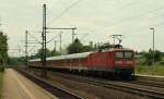 112 147-4 als Zug-und 112 148-2 als Schublok am RE 21072 von Flensburg nach Hamburg Hbf. 13.6.11