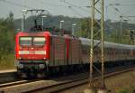112 167-2(Verl/AK/09.08.12) und 112 145-8(Verl/AK/24.12.10,Verl/LDX/24.12.11)zogen gemeinsam den SHE nach Hamburg, Grund war ein Lokschaden an der 145-8. Schleswig 03.09.11