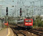 112 154-0 als Schublok des RE nach Flensburg. NMS 6.9.11