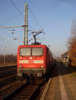 112 175-5 als Schublok fr den SHE nach Flensburg. 13.11.11