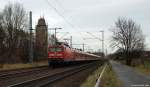 112 179-7 fhrt am 26.11.11 mit dem Sonderzug nach Hannover-Linden durch Brokstedt.