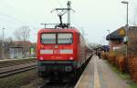 112 146-6 als Schublok des SHE nach Flensburg, ab Sonntag haben diese Zge endlich einen Waggon mehr und somit wieder mehr Platz. SL 08.12.11