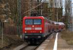 112 178-9 fhrt am 31.3.12 mit der RB nach Bad Oldesloe in den Bhf. Hamburg-Hasselbrook ein.