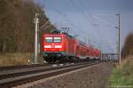 112 123 mit dem RE4 (RE 37334) von Ludwigsfelde nach Rathenow, bei Nennhausen. 12.04.2012