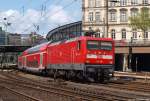 112 150 verlsst am 12.5.12 mit der RB nach Ahrensburg den Hamburger Hbf. in Richtung Nordwesten.