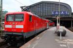 112 177(REV/LDX/10.05.12) mit der RB nach Bad Oldesloe und mit dem Hamburger Hbf im Hintergrund. 17.05.12
