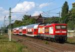 112 139 schiebt am 4.7.12 den IRE nach Berlin Hbf. aus dem Bhf. Berlin Sdkreuz heraus.