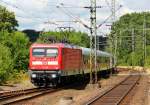 112 150 mit SH-Express bei der Einfahrt in Schleswig. 22.07.12