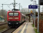112 148-2 mit RB nach Flensburg. Schleswig 31.01.2013
