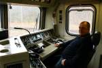 Der Traum eines jeden Jungen....dieser Arbeitsplatz.....Probesitzen im  Chefsessel  der BR 112. Flensburg 13.04.2013