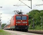 112 146-6 mit dem SHE nach Hamburg verlsst Schleswig. 24.06.2013