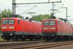 Doppeltes Lottchen...112 147-4 und 152-4 im Zufalls-Portrait aufgenommen in Jbek. 04.07.2013