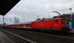 DB 6112 144-2 mit 6 n-Wagen SHE, Schleswig 22.12.2013