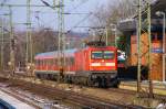 DB 6112 167-2 mit einer RB nach Flensburg. Schleswig 24.01.2014