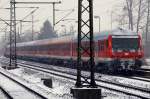 DB 6112 1xx-x mit SH-Express nach Hamburg verlässt hier Schleswig. 27.01.2014