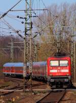 DB 6112 175-5 mit Sh Express nach Flensburg 20.03.2014