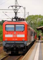 Neuzugang in Kiel No.1: 6112 158-1(REV/LDX/04.06.09) mit RB 21060 nach Flensburg, Schleswig 13.05.2014
