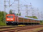 DB 6112 181(REV/LDX/16.04.14) mit SH-E nach Hamburg, Jübek 17.05.2014