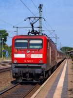 Selten an einem SHE zu sehen, die 112 143-3 aus Kiel. 9.7.10