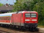112 142-5 mit einem SHE in Schleswig. 30.7.10