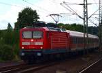 Regionalbahndienst fr die 112 155-7 am 30.8.10 in Schleswig.
