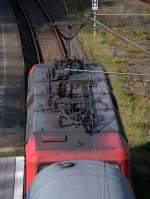 Mal auf's Dach geschaut....112 180-3 brachte mich nach Flensburg.