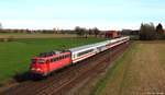 Die 115 459-0 der DB Fernverkehr AG fuhr am sonnigen 25.03.17 mit dem PbZ 2453 nach Dortmund Bbf bei Kirchhorsten an mir vorbei.