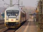 Nachschuss auf den von 120 502 gezogenen Messzug RailLab 1 . 03.03.2011