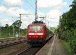 120 145-8 die  Schieberin  am IC Leerzug aus Hamburg. SL 10.06.11