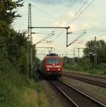 120 103-7 kam mit dem IC 2410 und gut +10min durch Schleswig gefahren. 09.09.11 