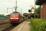 120 127-6 war die Schublok des Lr 78091 nach Flensburg(Zuglok war 101 013). 16.9.11