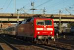 120 135-9 verlsst Harburg mit einem IC Richtung Bremen. 15.10.11