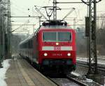 120 112-8 mit dem LPF 78082(spter als IC 1971 nach Mnchen) auf dem weg nach Flensburg. SL 10.02.2012