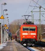 DB 6120 108-6(Unt/LDX/02.12.13)in sehr sauberem Zustand(sah richtig schick aus!)war heute die Zuglok des IC 1981 nach München. Schleswig 24.01.2014