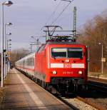 DB 6120 156-5 mit IC 2417 nach Köln, Schleswig 23.02.2014