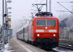 DB 6 120 111-0 mit IC 1981 nach München in Schleswig 23.01.2015(781)