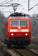 DB 6120 151-6 auf dem Weg nach Flensburg. Schleswig 15.02.2015(831)