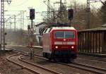 DB 6 120 145-8 auf dem Weg nach Flensburg, Jübek 22.03.2015(927)