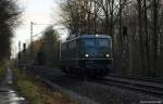 E 40 128 fhrt am 21.12.11 solo durch den Ort Prisdorf gen Norden.