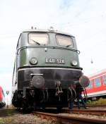 E40 128/140 128-0, Indienststellung 26.06.1956, betriebsfhig, 3620kW, 120km/h, Koblenz-Ltzel 29.09.12