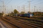 140 857-4 EGP - Eisenbahngesellschaft Potsdam mbH mit einem Containerzug in Stendal und fuhr weiter in Richtung Salzwedel. 27.09.2014