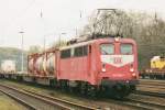 Scanbild von 140 139 in Köln West am 1 Februar 2000.