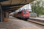 br-6140-e40/452385/140-858-2-db-schenker-rail-deutschland 140 858-2 DB Schenker Rail Deutschland AG mit einem Toyota Autotransportzug in Falkenberg(Elster). 15.09.2015
