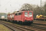 Am 1 Februar 2000 durchfahrt 140 139 Köln West.