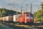 Der Bananenzug durchfahrt am 21 Mai 2005 mit 140 271 Köln West.