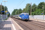 br-6140-e40/516308/140-774-1-evb-logistik-mit-einem 140 774-1 evb logistik mit einem leeren Autotransportzug in Bienenbüttel und fuhr weiter in Richtung Uelzen. 26.08.2016