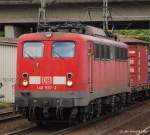 140 537-2 fhrt am Nachmittag des 13.8.10 durch den Bhf. Hamburg-Harburg.