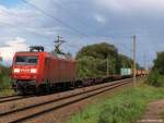 145 049-3 fhrt am 28.8.10 mit einem Gz durch Hamburg-Moorburg.